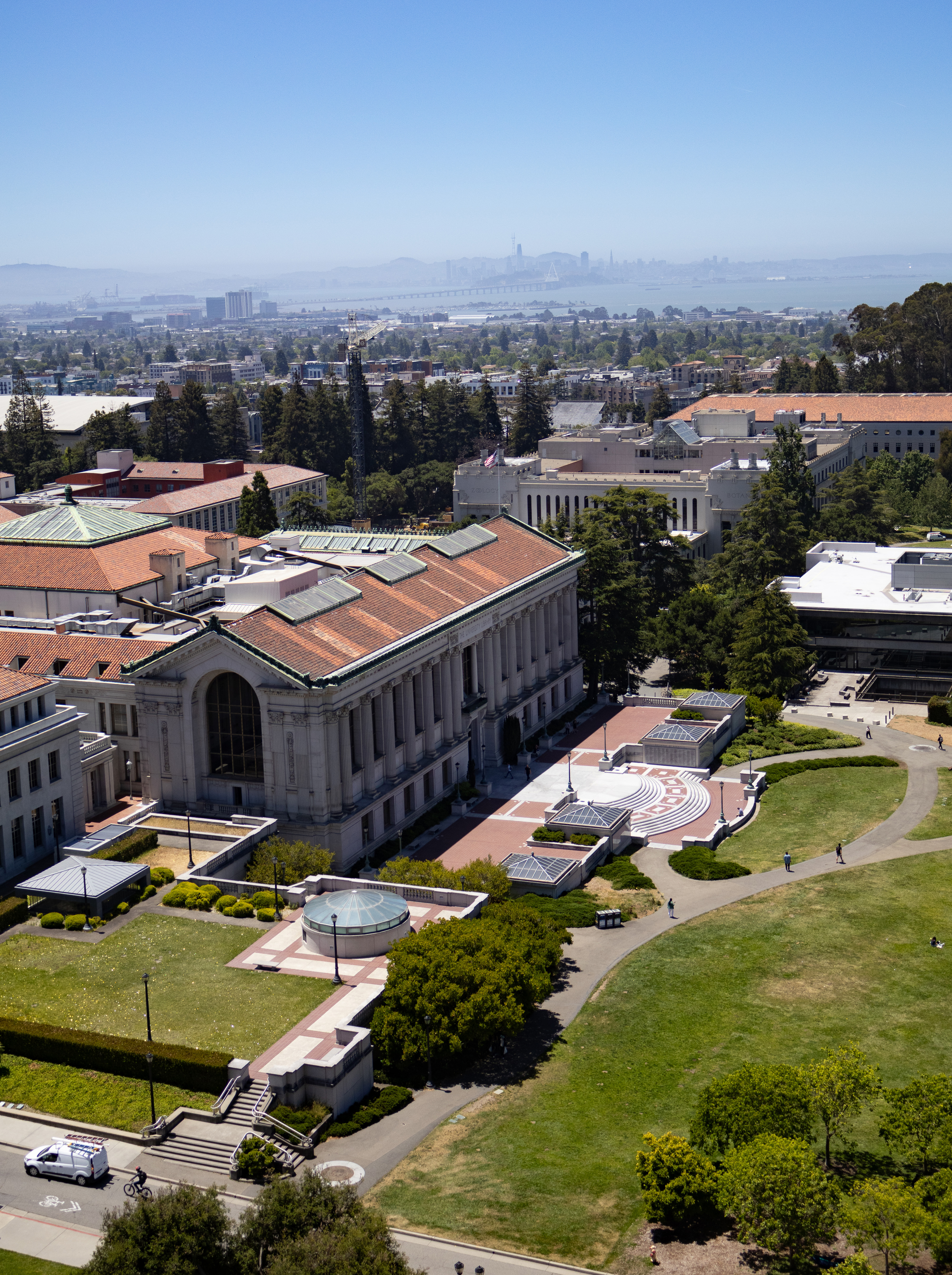 A photo of Doe Library