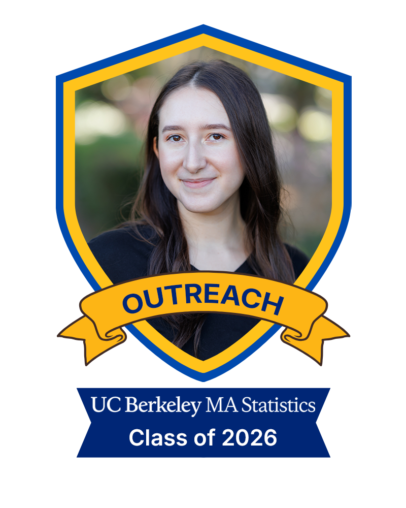 A photo of Ryann Alvarez in a shield with a banner that says outreach, class of 2026.