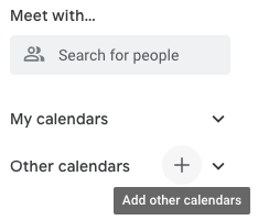 Add other calendars screenshot