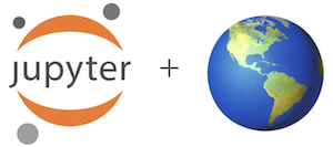 Jupyter logo + Earth